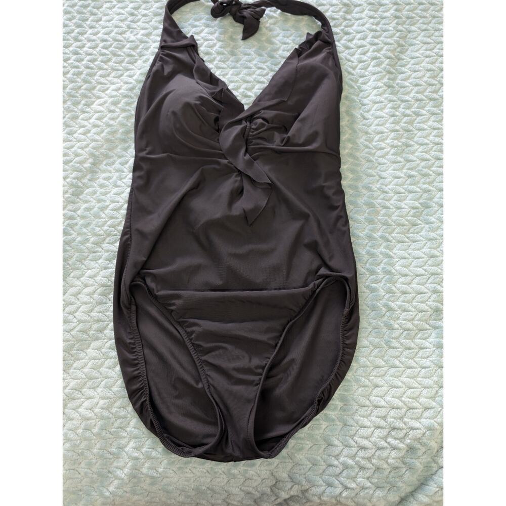 MagicSuit Black One Piece Swimsuit Shapewear Slimming Support 14